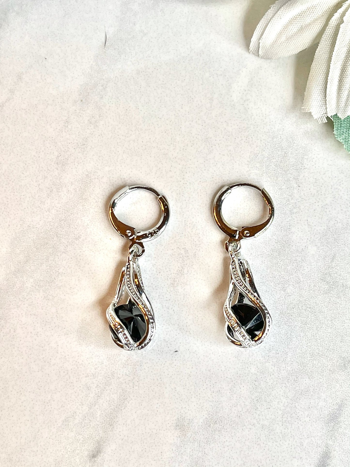 Black Onyx Drop Earrings