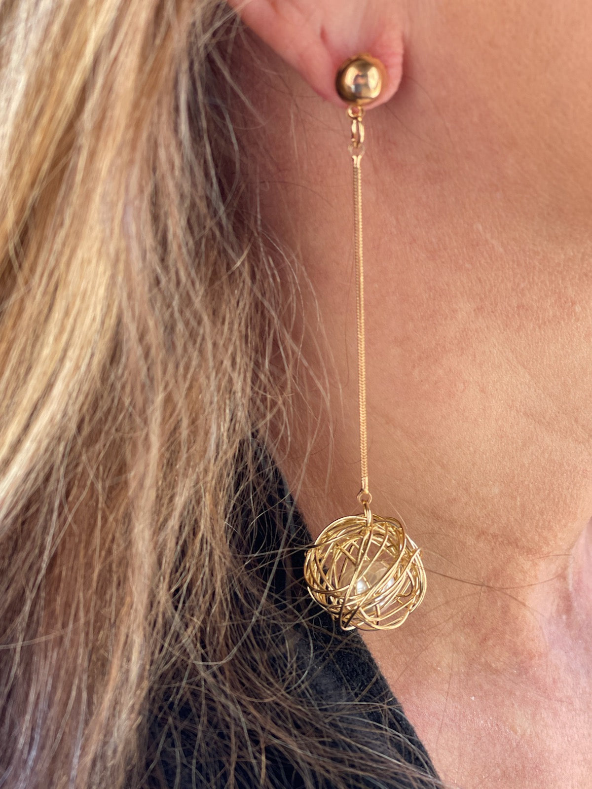 Gold Dangle Earrings