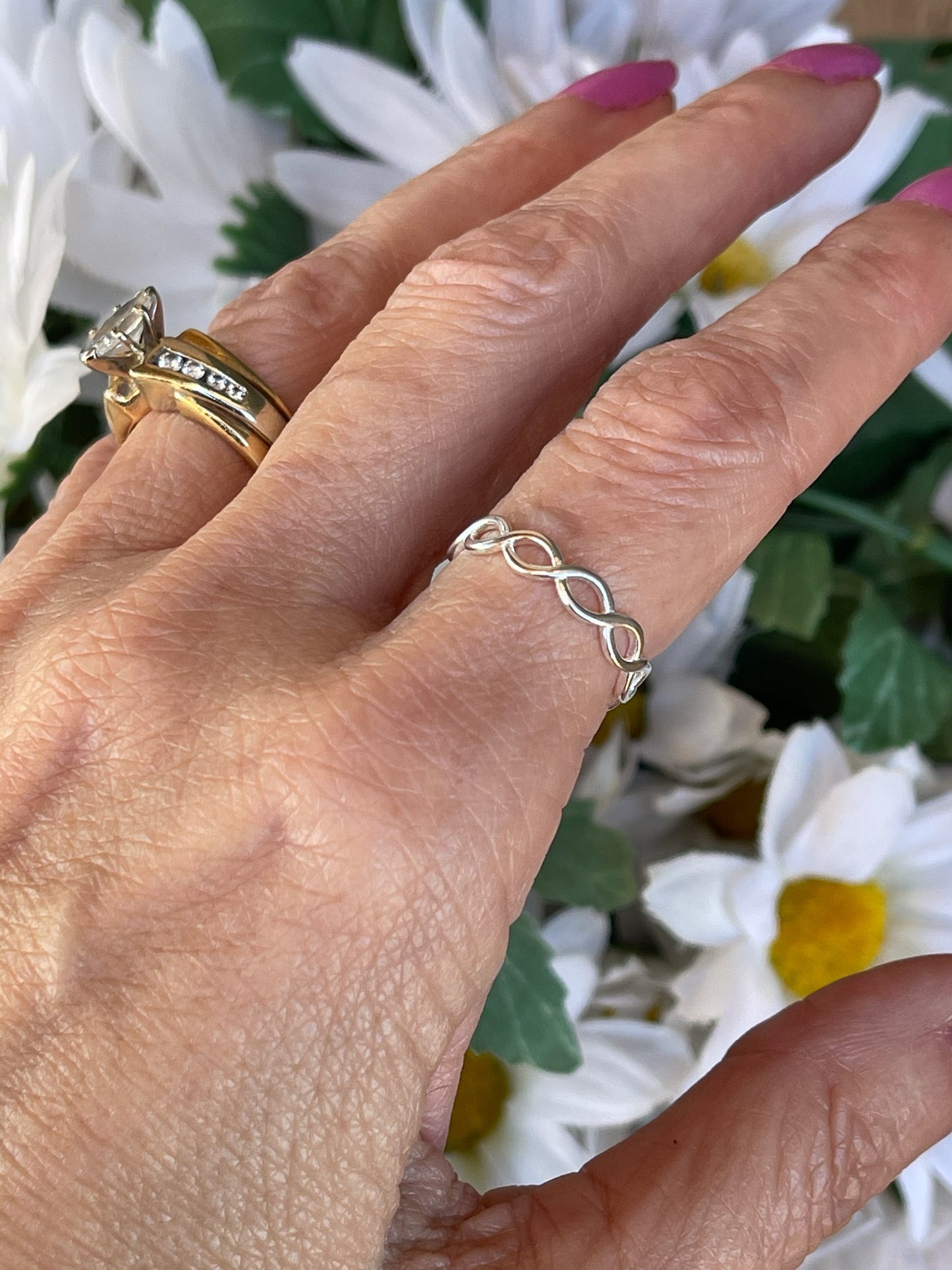 Silver Band Ring Stackable