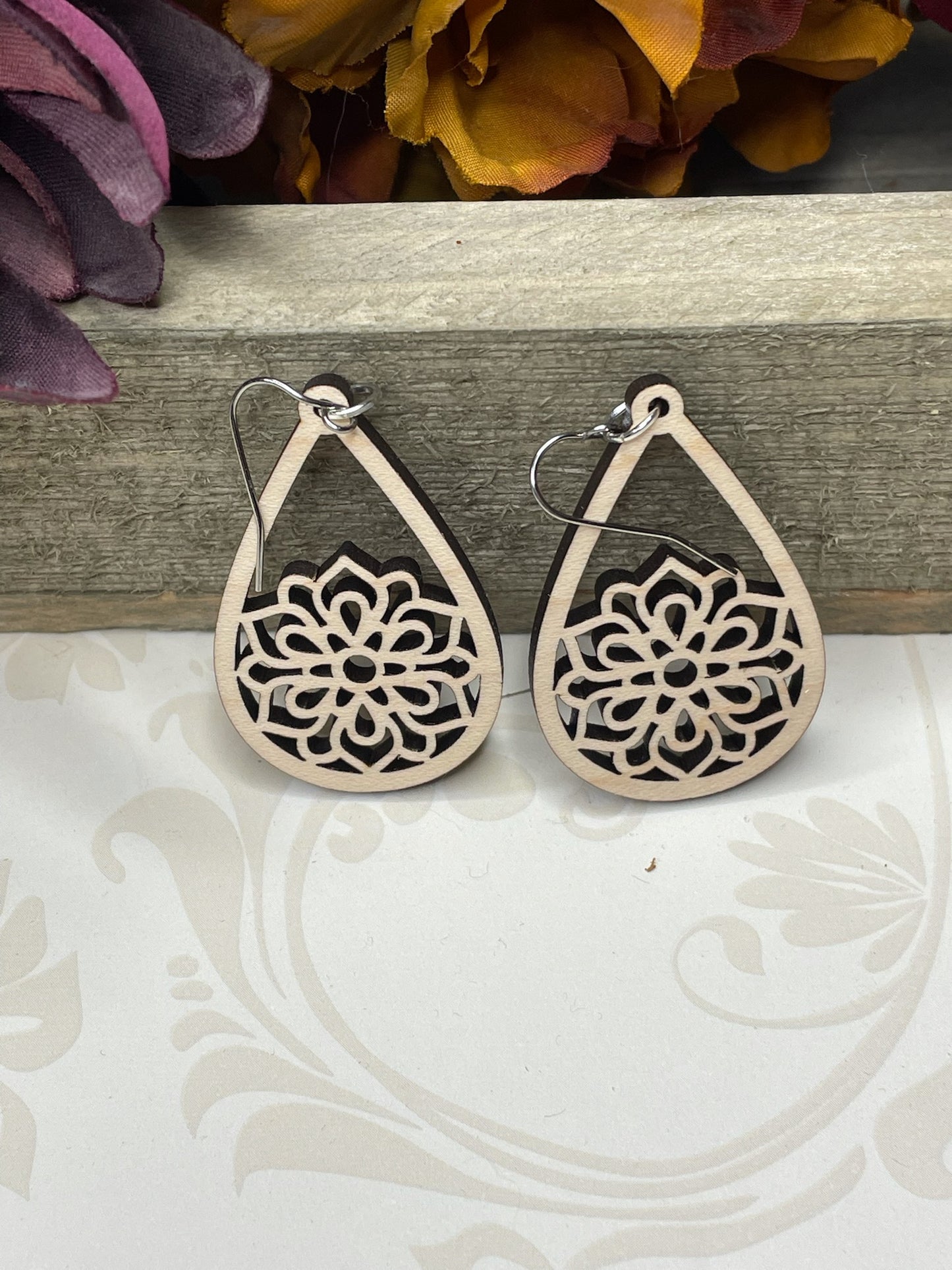 Mandala Drop Earrings