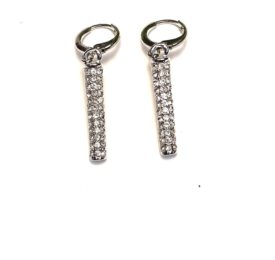 Silver Huggie Earrings