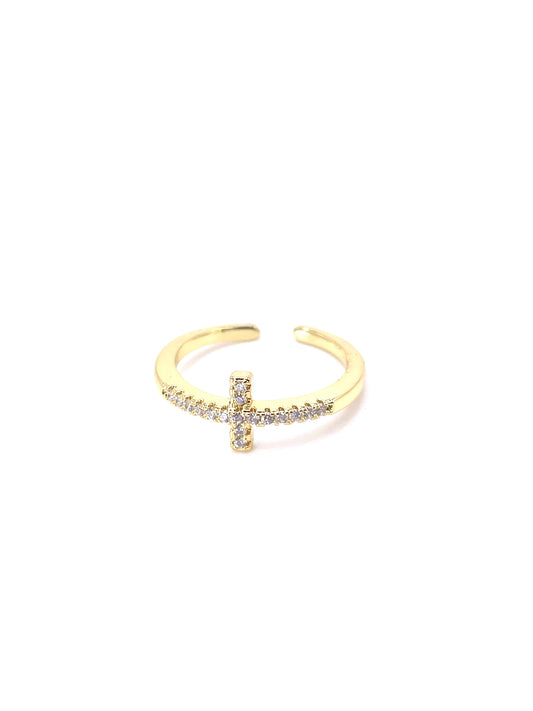 Gold Cross Ring