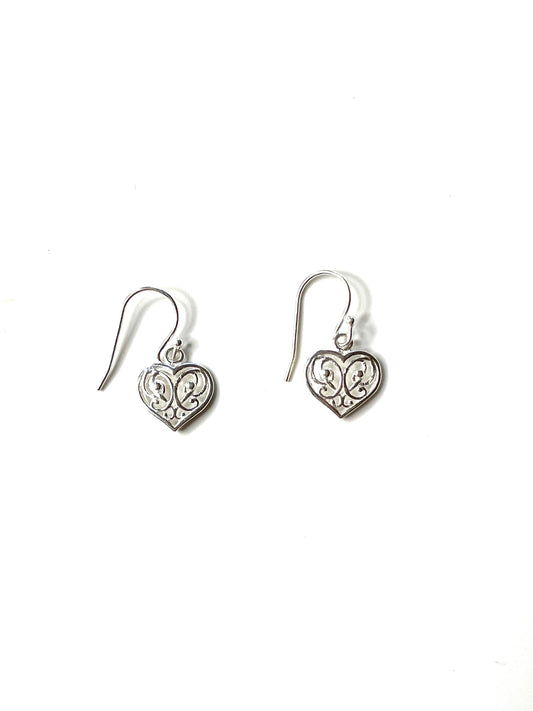 Silver Heart Earrings