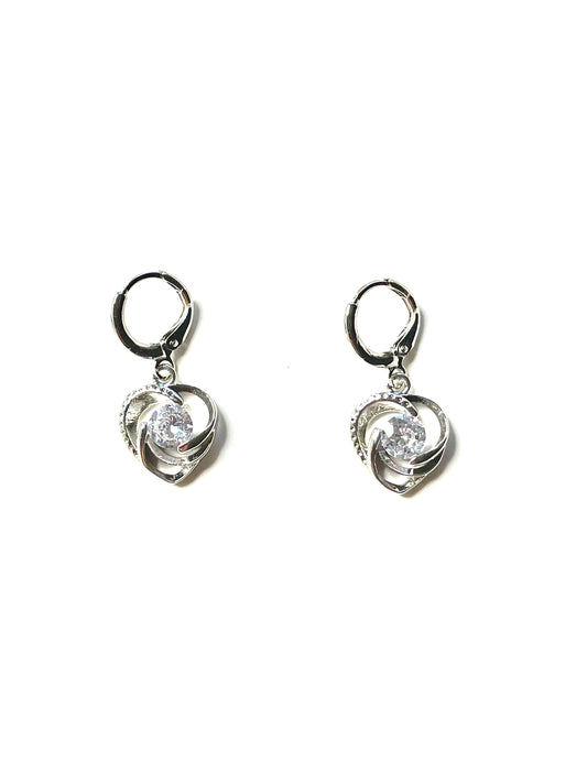 Silver Heart Earrings