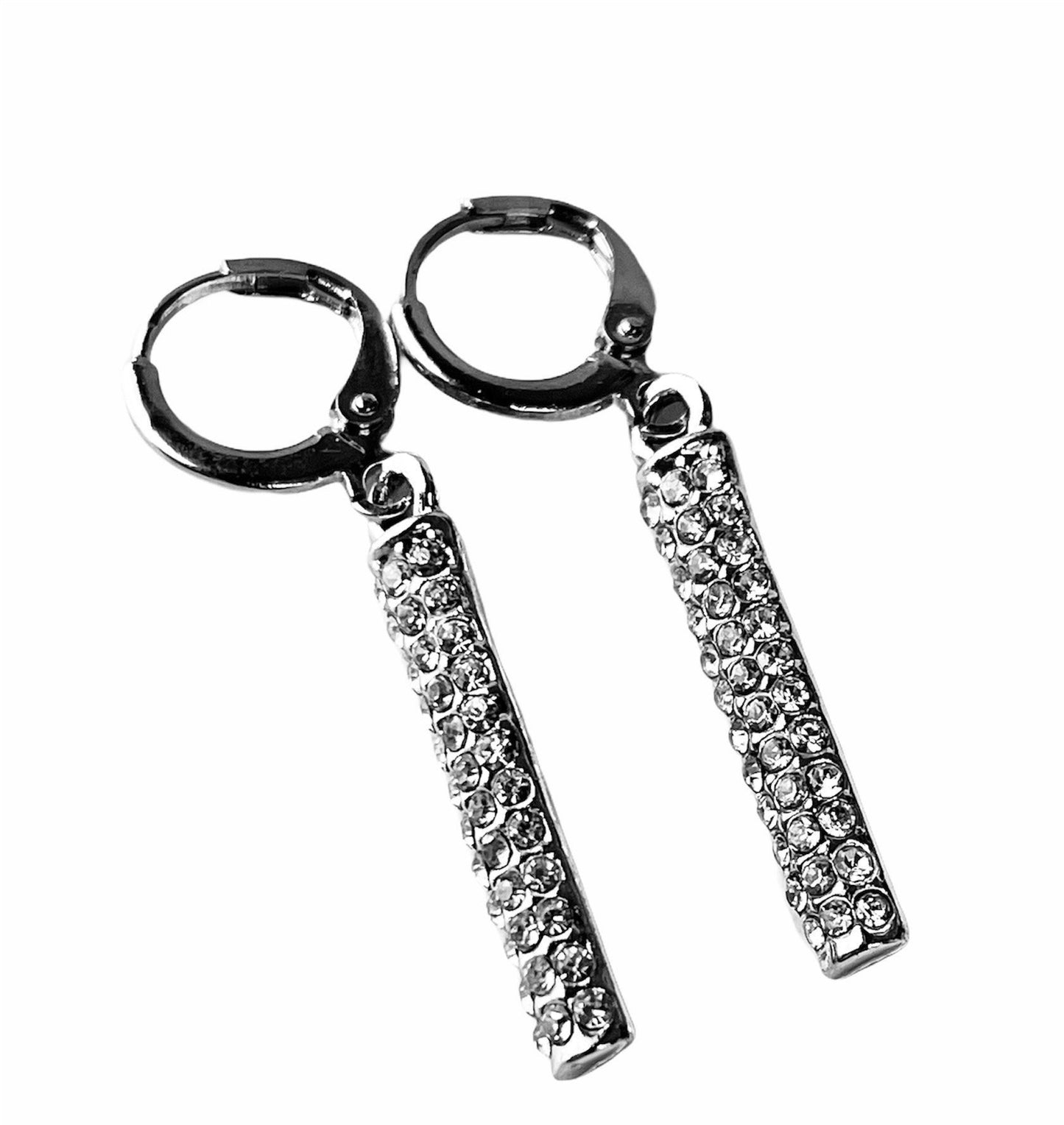 Silver Huggie Earrings