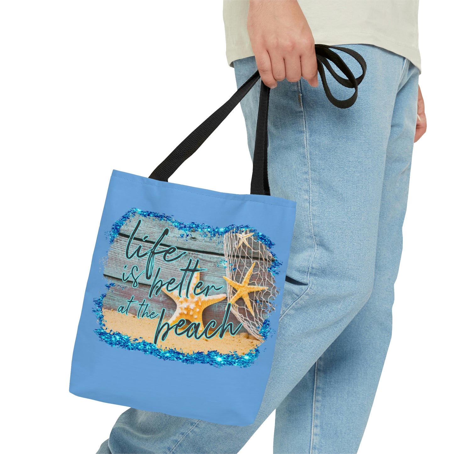 AOP Life is Better at the Beach Tote Bag Summer Tote Bag Spring Unisex