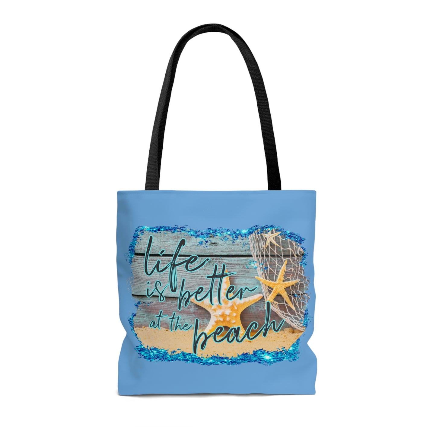 AOP Life is Better at the Beach Tote Bag Summer Tote Bag Spring Unisex