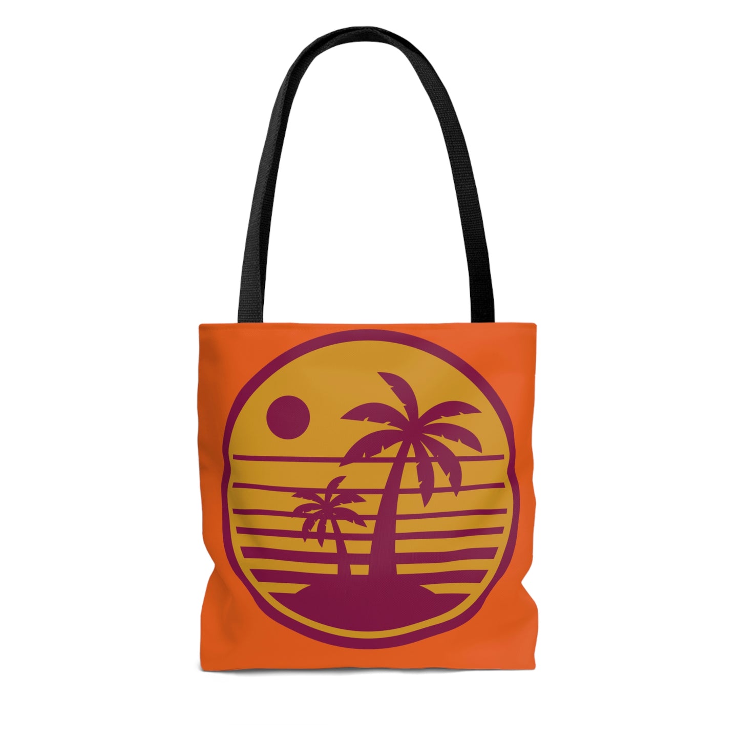 AOP Beach Tote Bag Spring Summer Palm Tree Sun