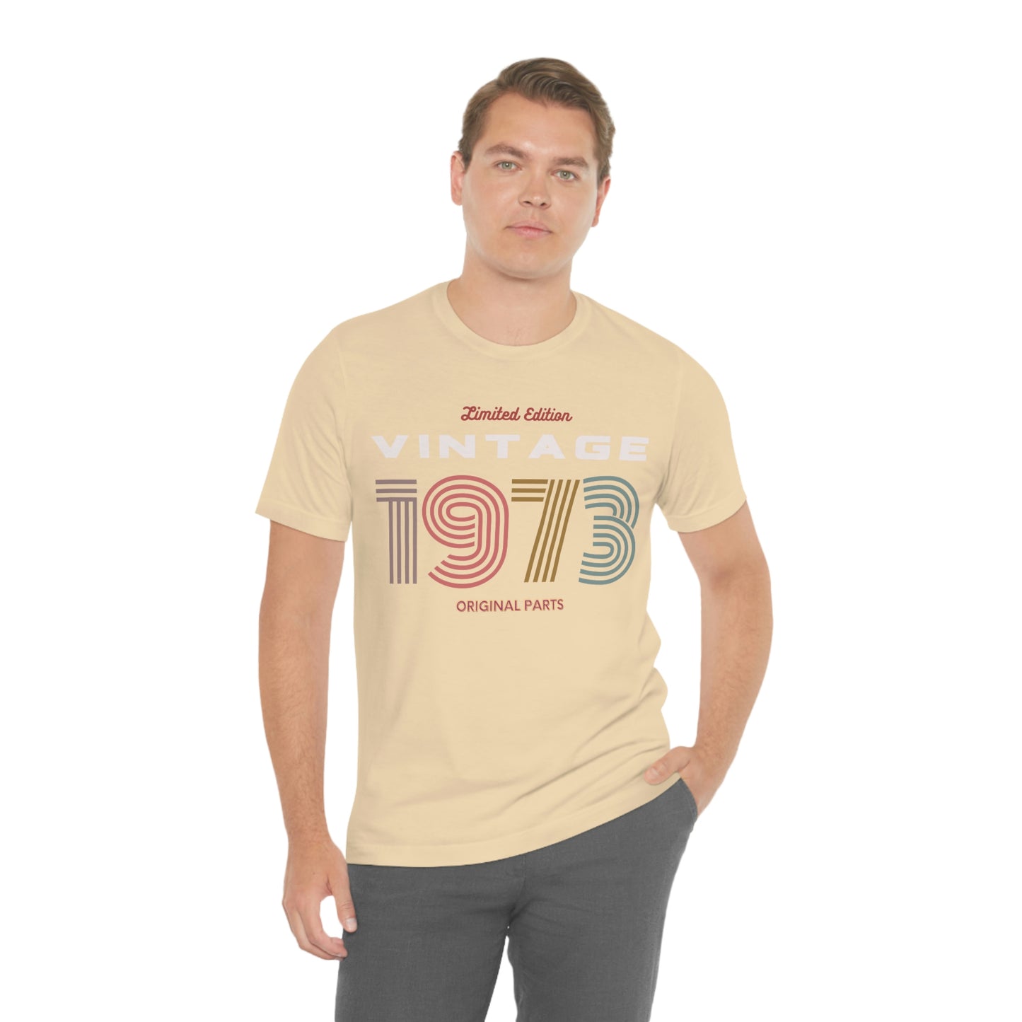 Vintage 1973 Unisex T Shirt Jersey Short Sleeve Tee Limited Edition Original Parts Women's T Shirt Men's Vintage T Shirt Gender Neutral Tee