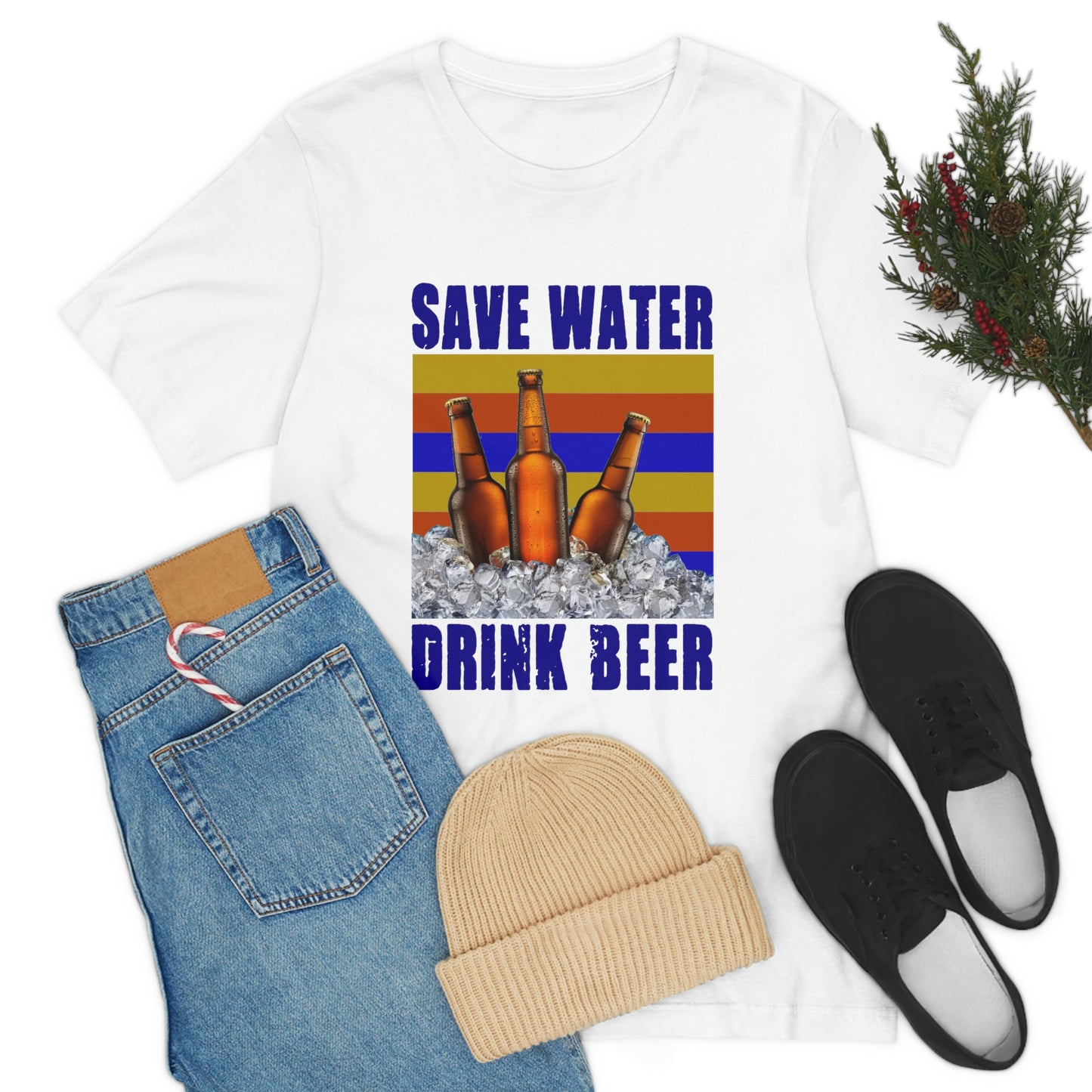 Save Water Drink Beer Unisex Jersey Short Sleeve Tee Men's T Shirt Women's T Shirt