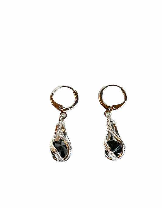 Black Onyx Drop Earrings