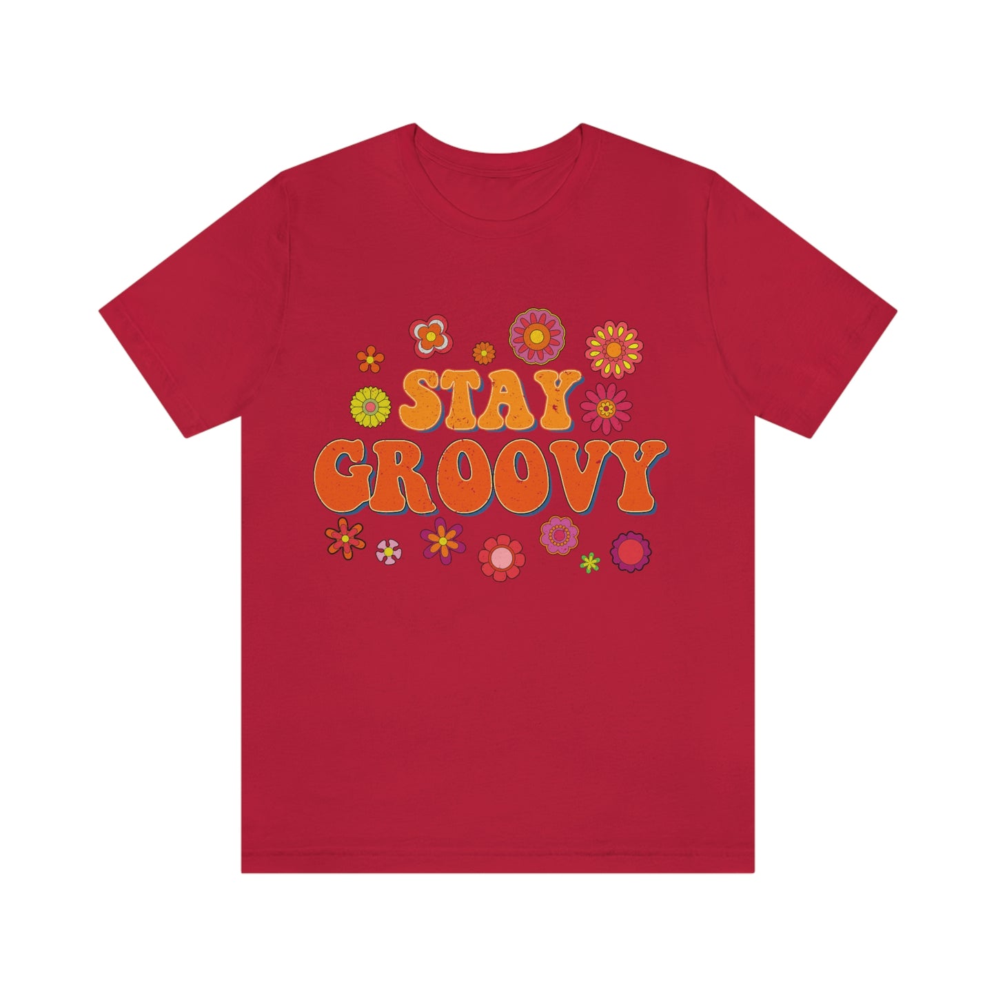 Stay Groovy Vintage Unisex Jersey Short Sleeve Tee Hippie T Shirt Boho Tee Gender Neutral Women's Men's Youth