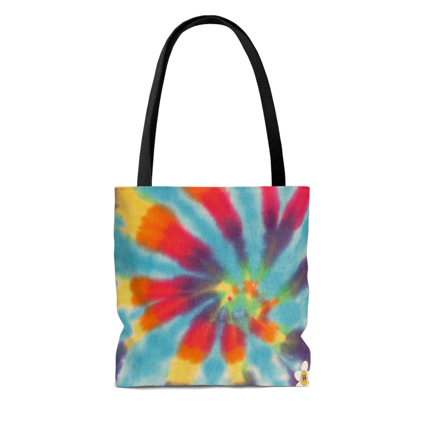 AOP Retro Flower Tote Bag Fun Design 3D Tote Bag Women's Unisex