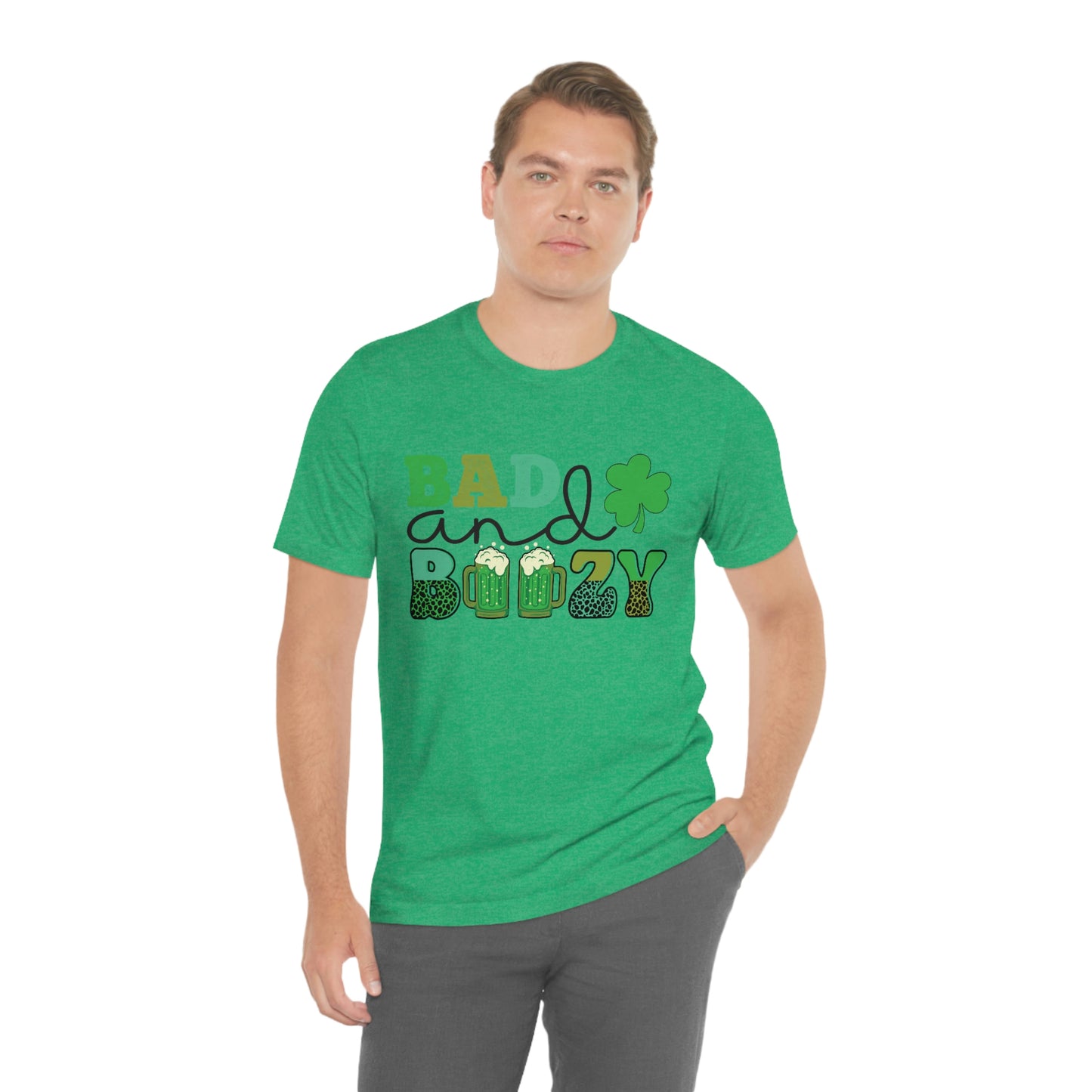 Women's or Men's T Shirt Bad and Boozy Women's T Shirt Unisex Jersey Short Sleeve Tee Gender Neutral T Shirt St. Patrick's Day