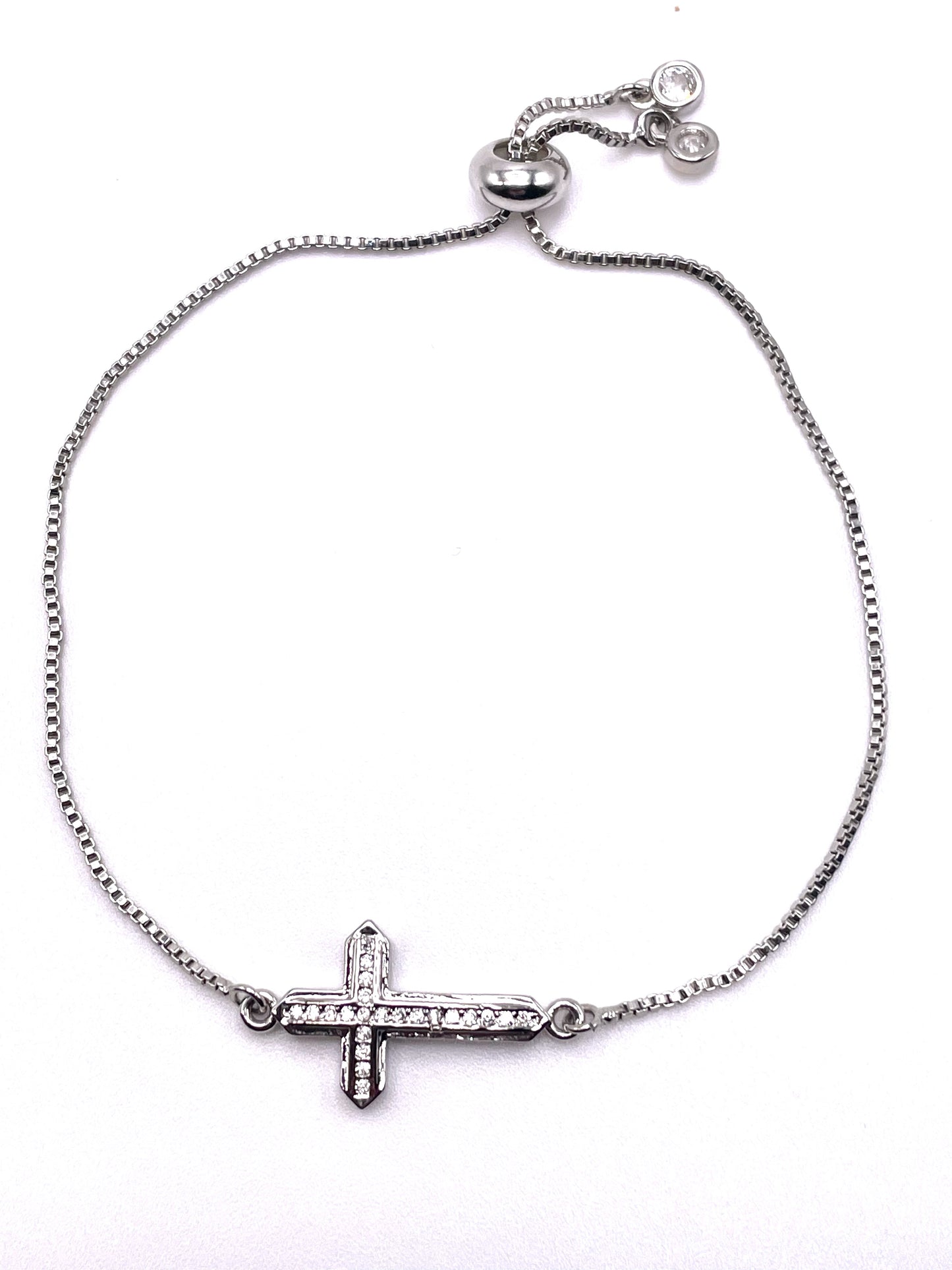 Silver Cross Bracelet