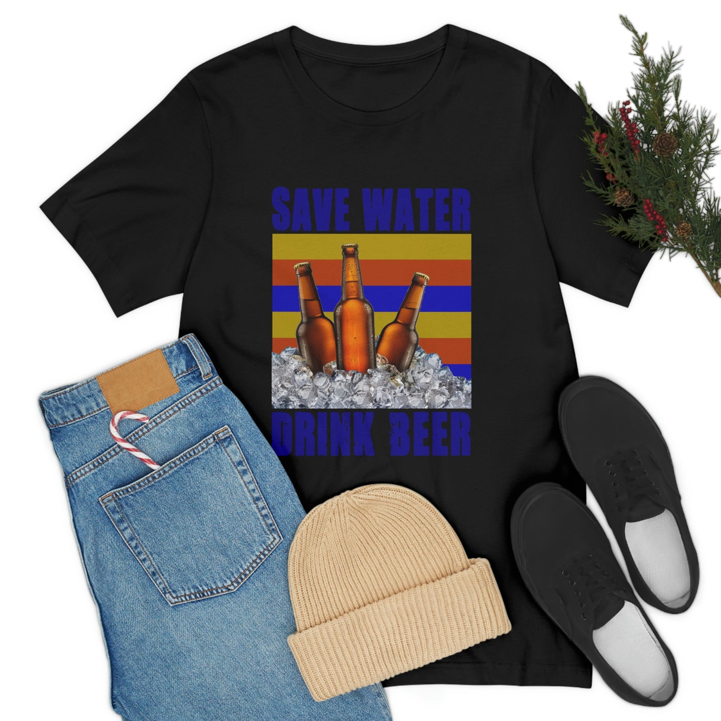 Save Water Drink Beer Unisex Jersey Short Sleeve Tee Men's T Shirt Women's T Shirt