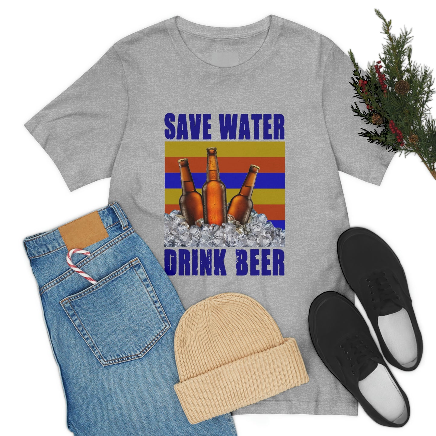 Save Water Drink Beer Unisex Jersey Short Sleeve Tee Men's T Shirt Women's T Shirt