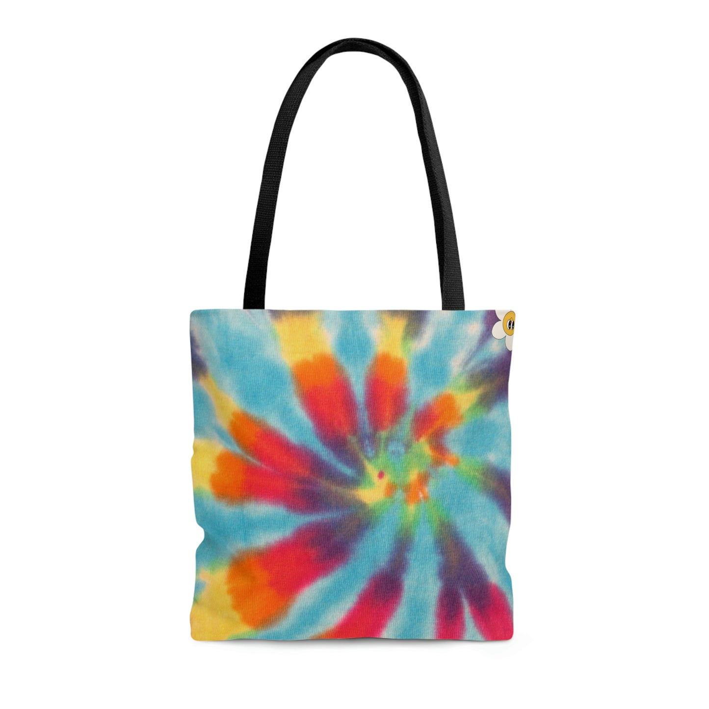 AOP Retro Flower Tote Bag Fun Design 3D Tote Bag Women's Unisex