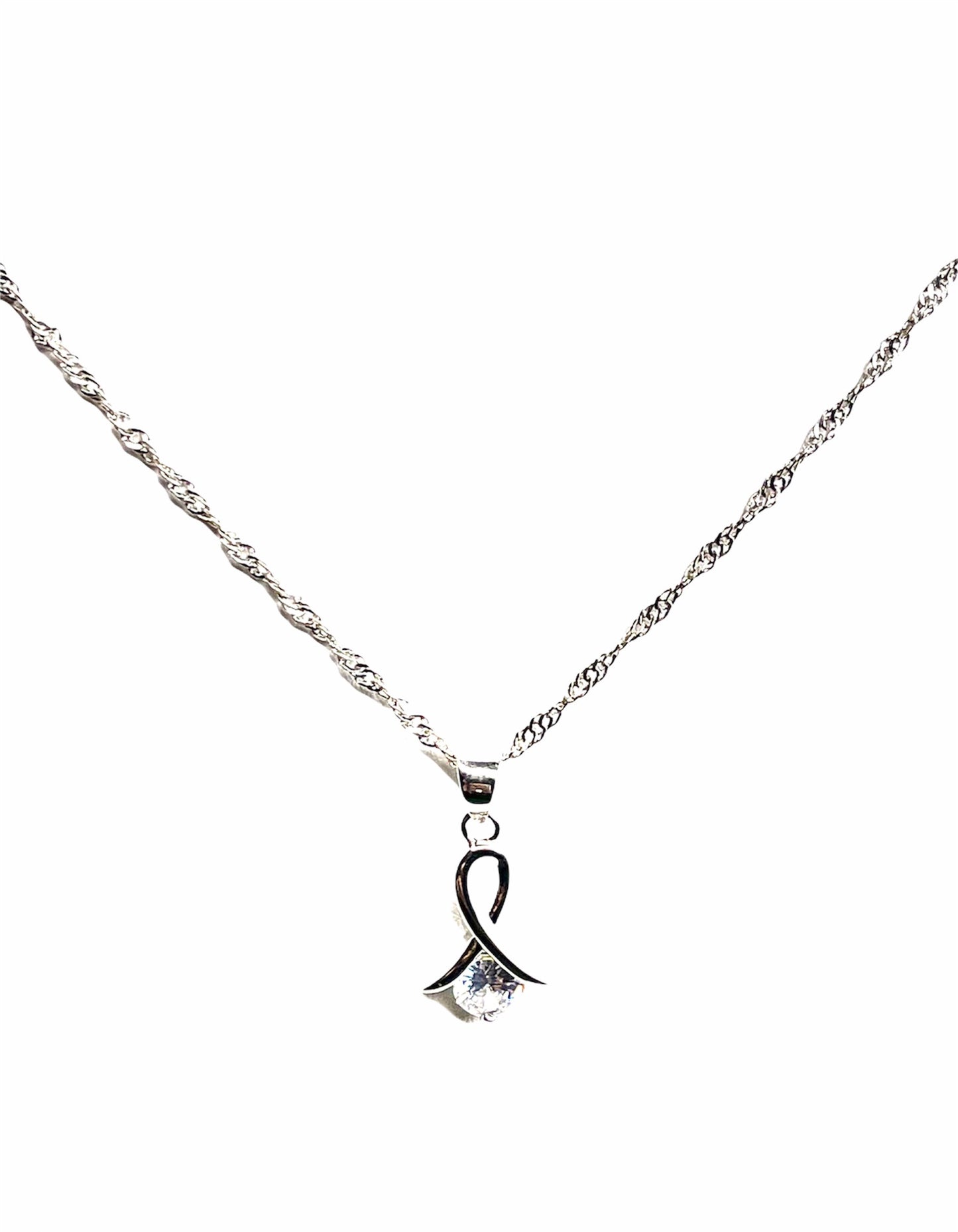 Ribbon Pendant Necklace