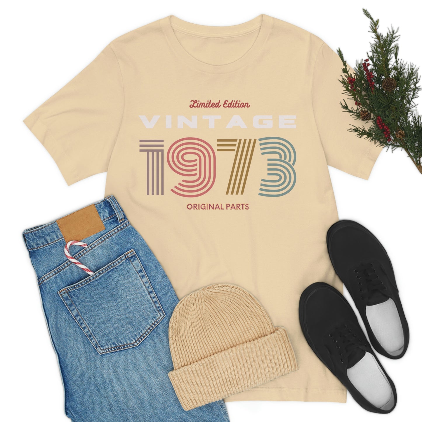 Vintage 1973 Unisex T Shirt Jersey Short Sleeve Tee Limited Edition Original Parts Women's T Shirt Men's Vintage T Shirt Gender Neutral Tee