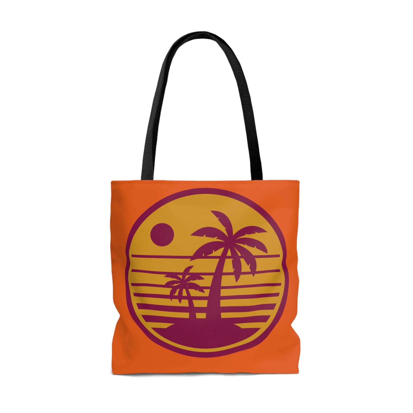 AOP Beach Tote Bag Spring Summer Palm Tree Sun