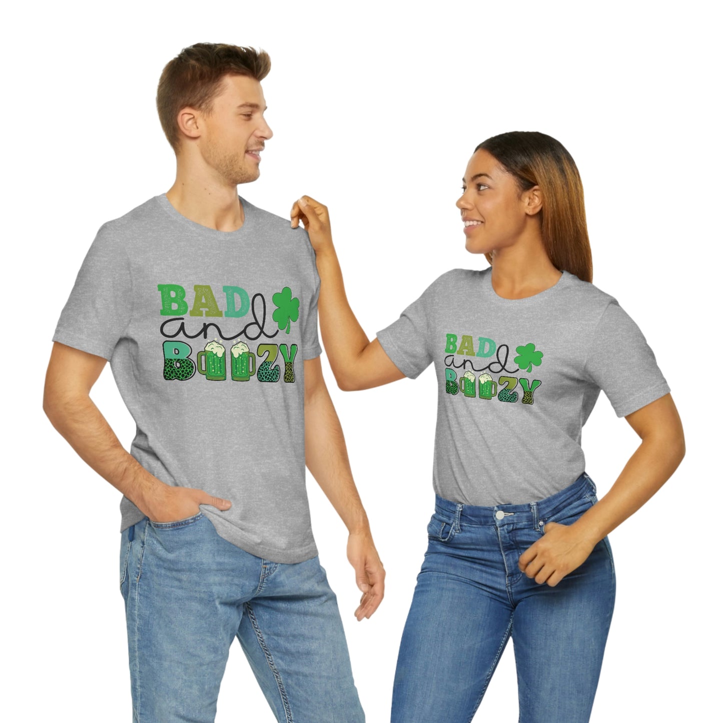 Women's or Men's T Shirt Bad and Boozy Women's T Shirt Unisex Jersey Short Sleeve Tee Gender Neutral T Shirt St. Patrick's Day