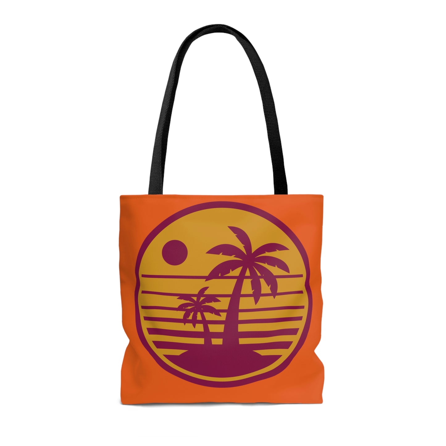 AOP Beach Tote Bag Spring Summer Palm Tree Sun