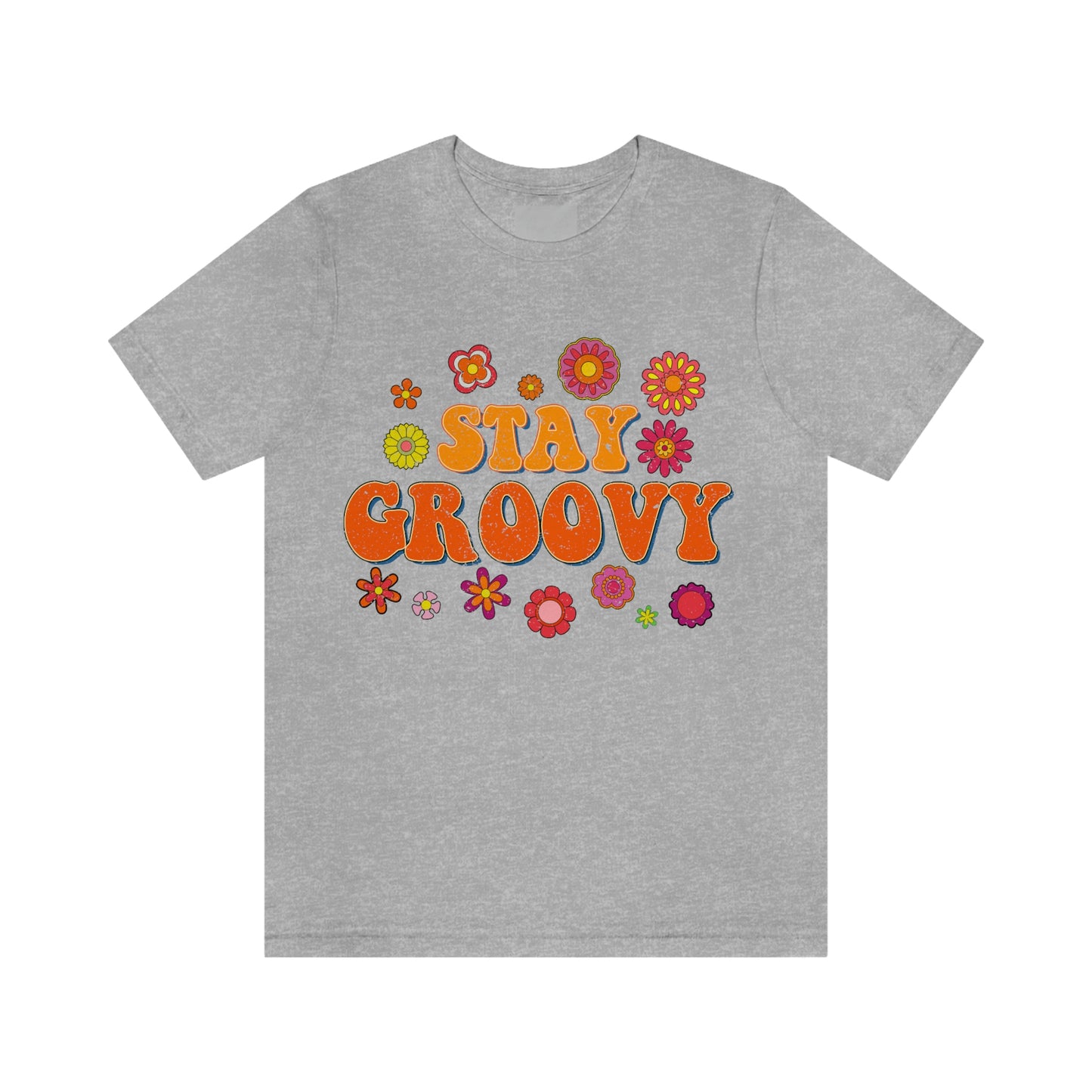 Stay Groovy Vintage Unisex Jersey Short Sleeve Tee Hippie T Shirt Boho Tee Gender Neutral Women's Men's Youth