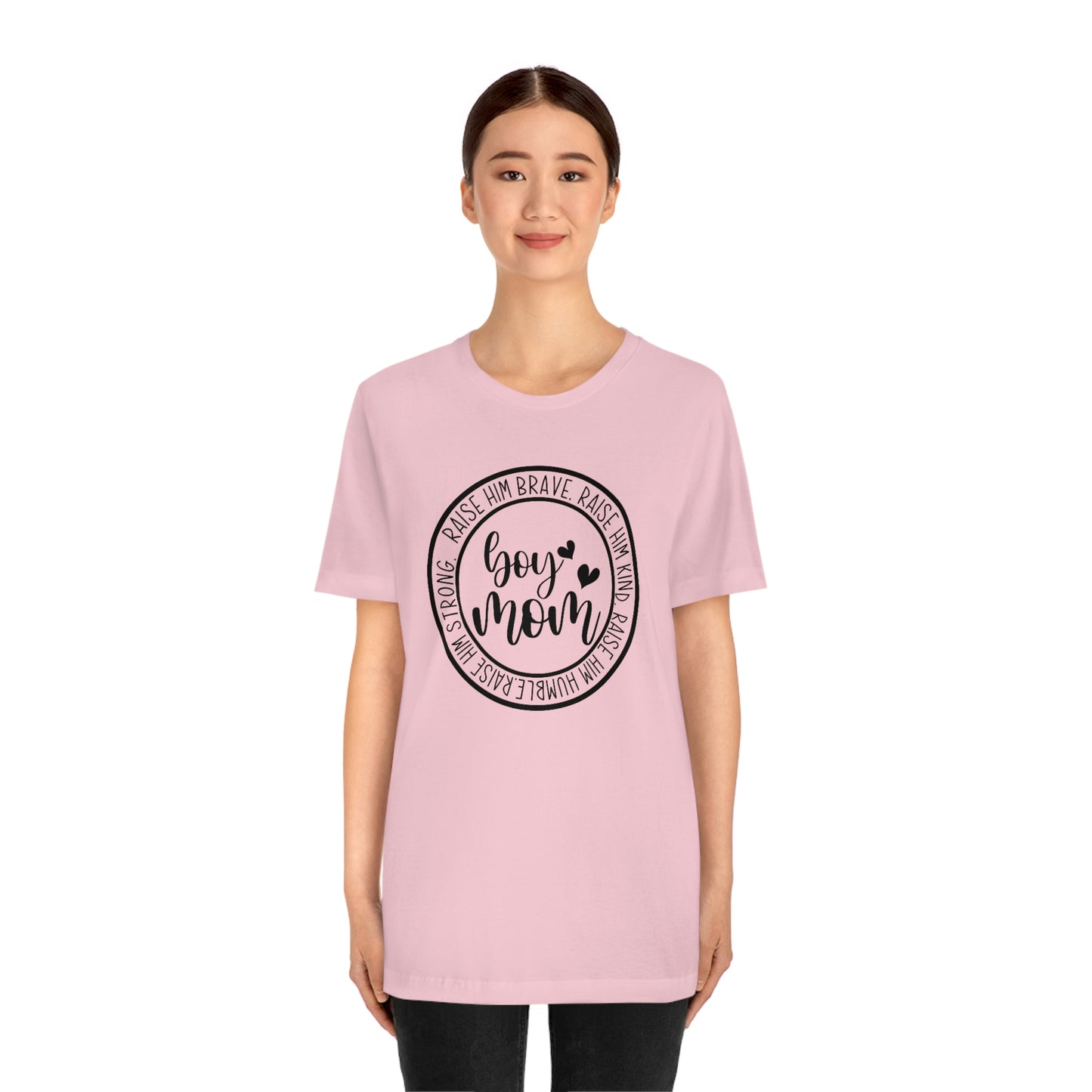 Women's Boy Mom T Shirt Unisex Jersey Short Sleeve Tee Women's T Shirt