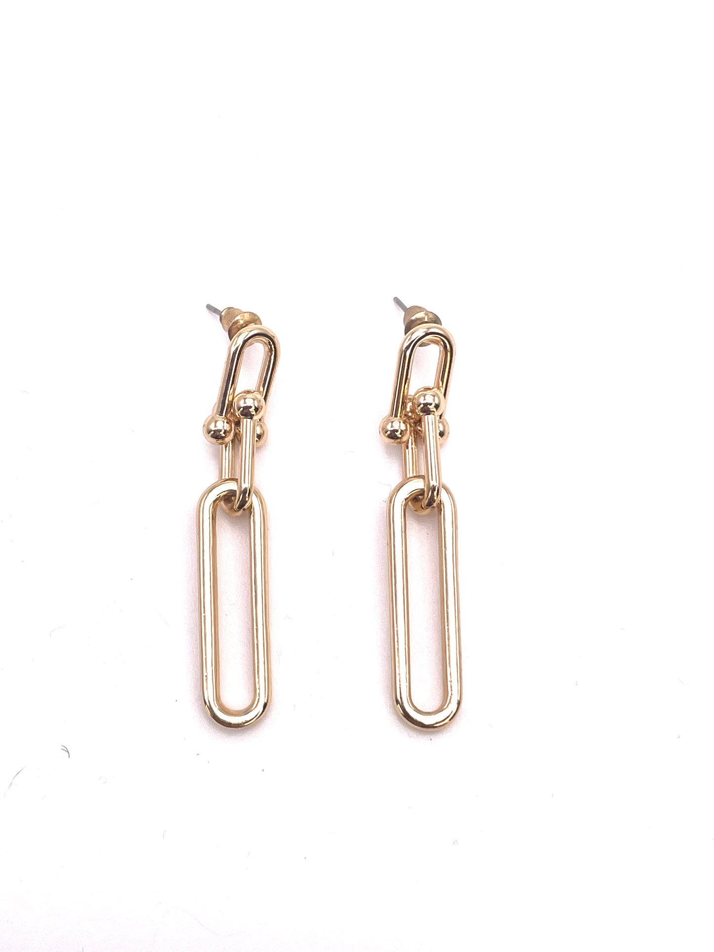 Paperclip Dangle Earrings-Chainlink Earrings-Gifts for Her