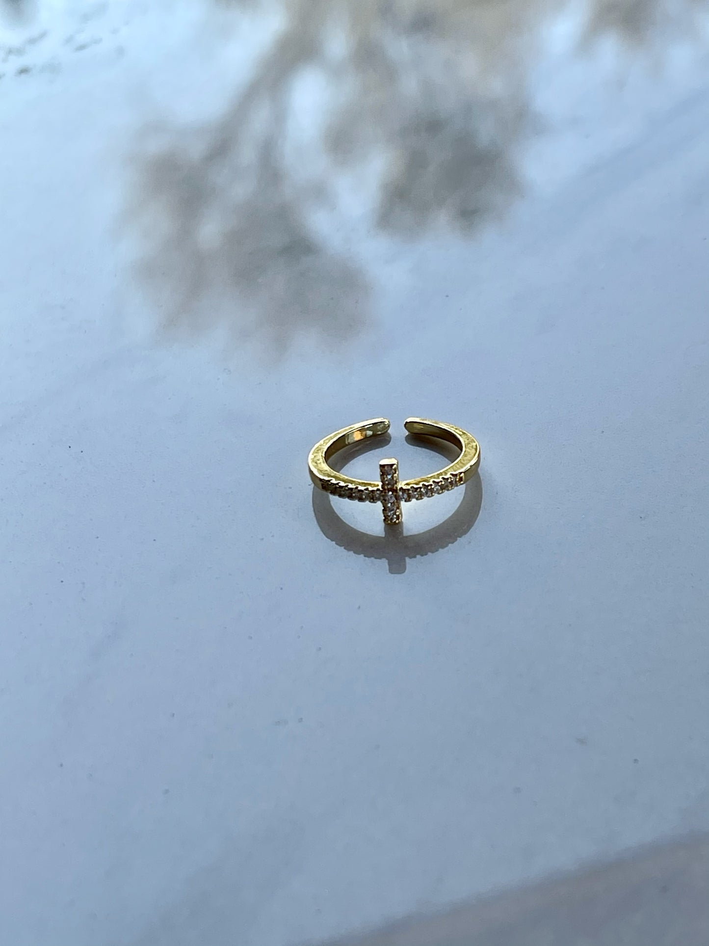 Gold Cross Ring