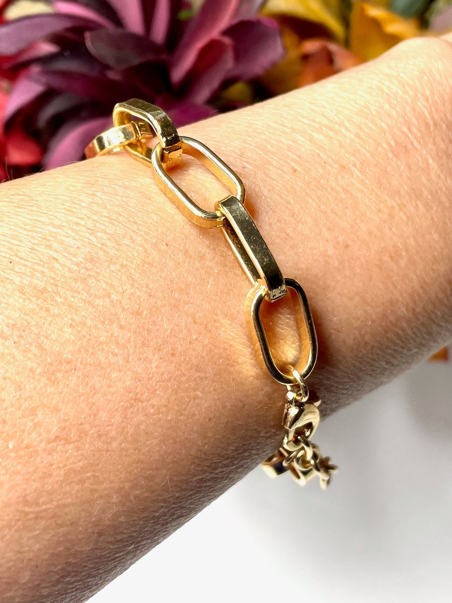 Gold Chain Link Bracelet