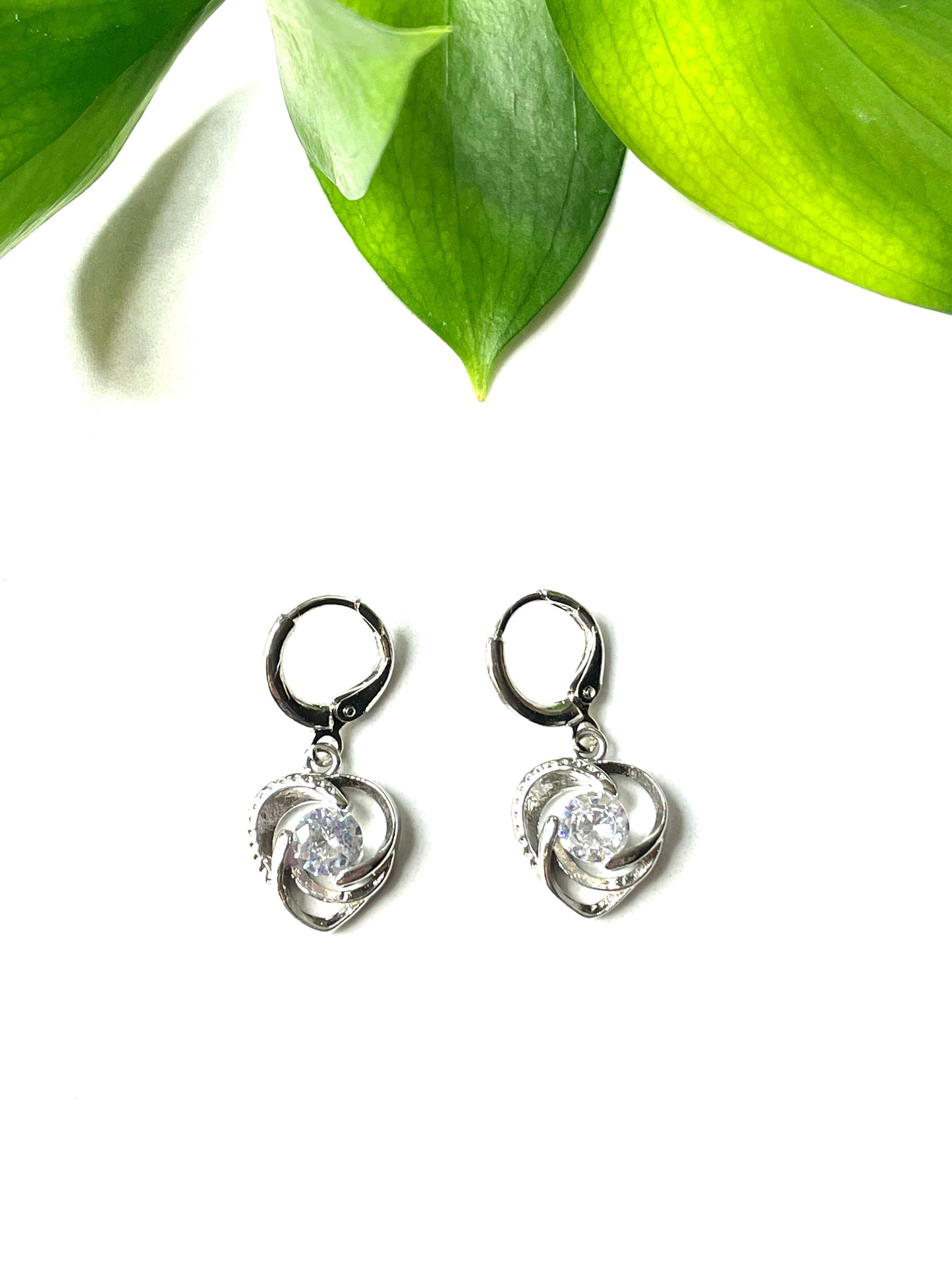 Silver Heart Earrings