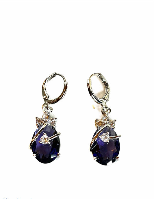 Amethyst Huggie Earrings