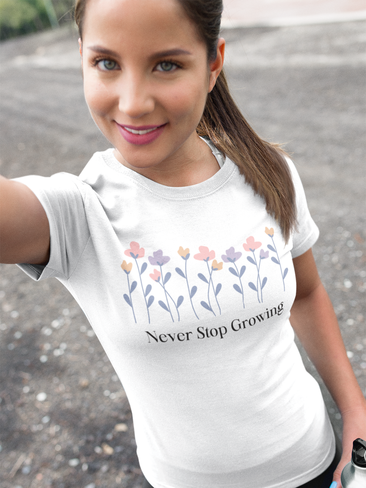 Women's Never Stop Growing T Shirt Unisex Jersey Short Sleeve Tee Gender Neutral