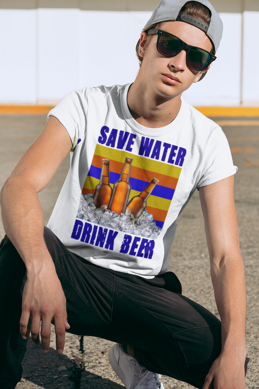 Save Water Drink Beer Unisex Jersey Short Sleeve Tee Men's T Shirt Women's T Shirt