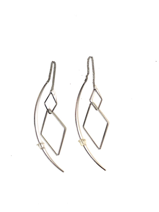 Silver Threader Earrings